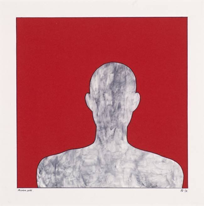Pilgrim on red Alex Dunn