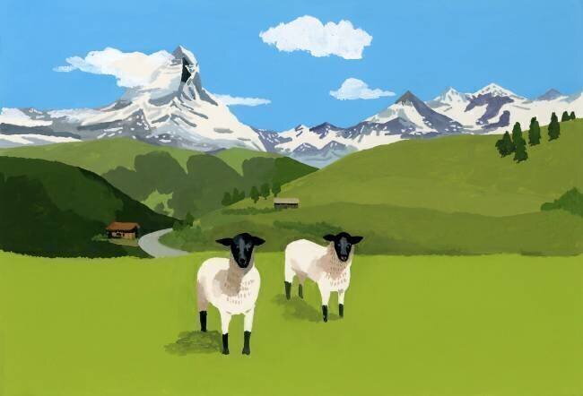 Sheep in Zermatt Hiroyuki Izutsu