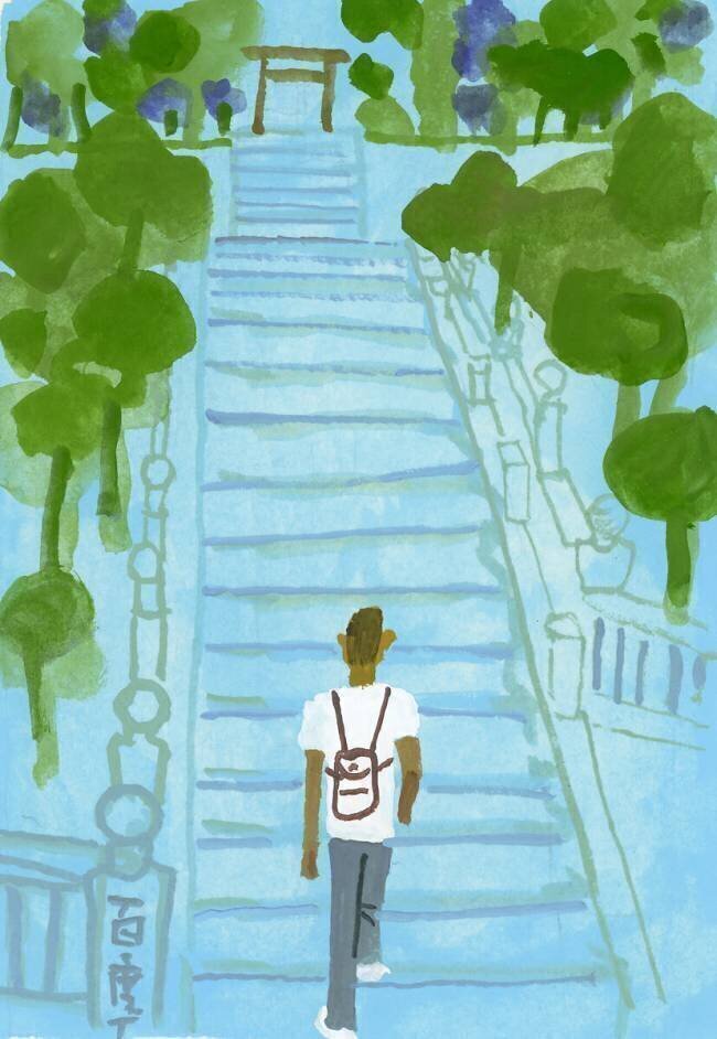Stairs of a Japanese shrine Hiroyuki Izutsu