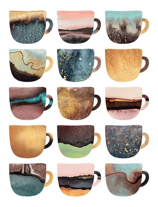 Tasses à café terreuses Elisabeth Fredriksson