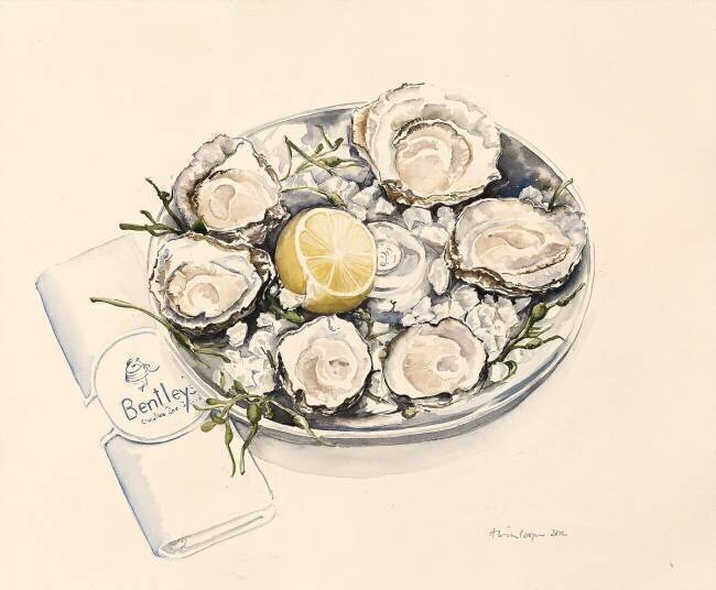 Une assiette d'huîtres Alison Cooper
