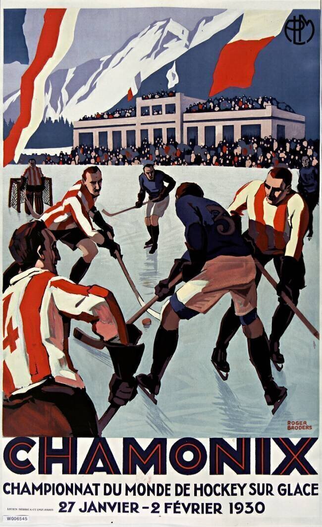 Chamonix, championnat du monde de hockey sur glace Roger Broders