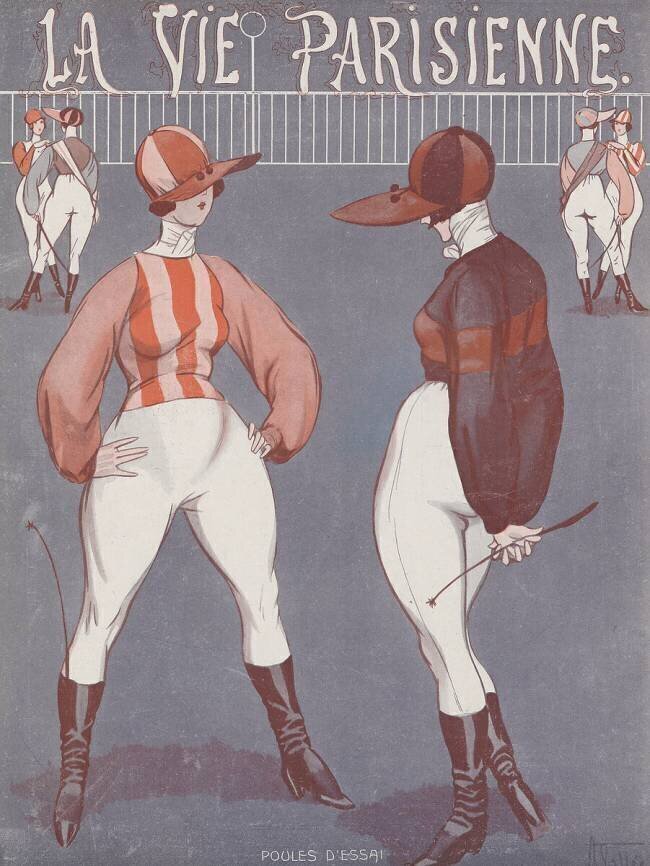 Poules d'essai : ''La Vie Parisienne'' Louis Denis-Valverane