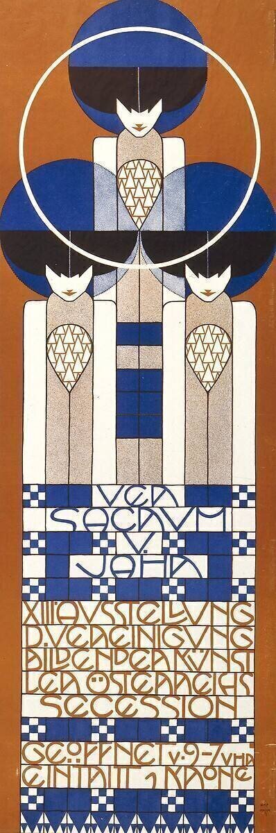 Affiche pour la treizième exposition de la Sécession viennoise Koloman Moser