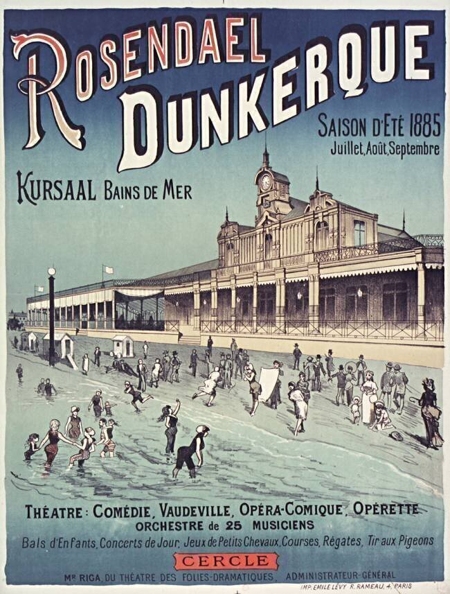  Rosendael. Dunkerque. Kursaal, Bains de mer. Saison d'été 1885 Imprimerie Emile Lévy (Paris)