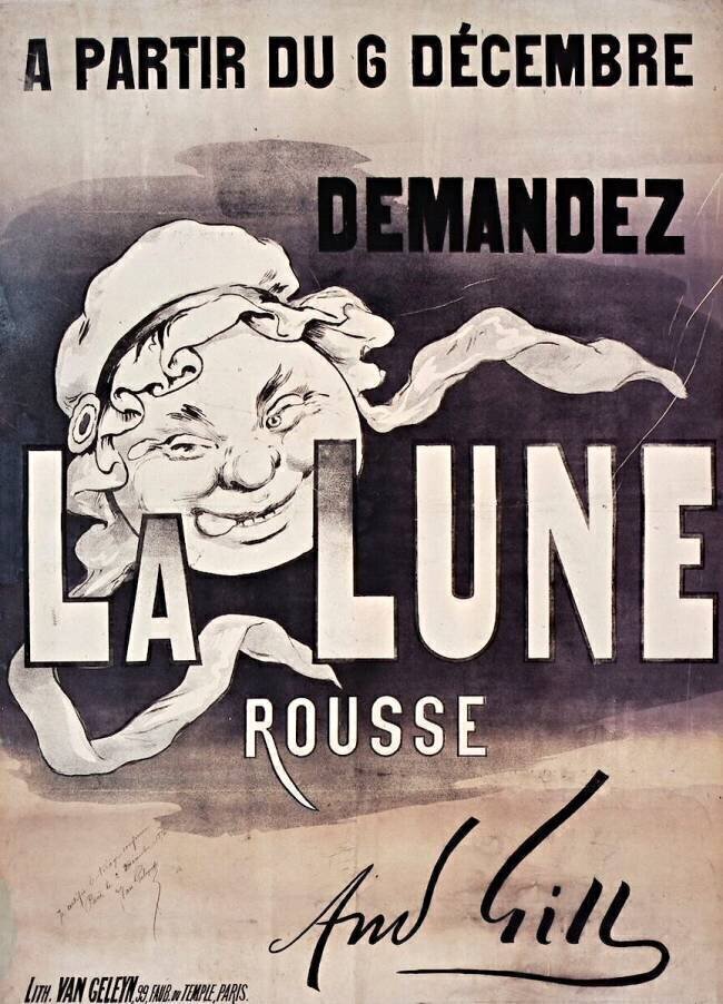 A partir du 6 décembre demandez la Lune Rousse André Gill