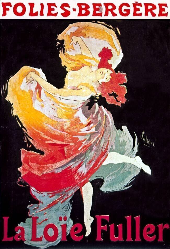 Affiche pour le spectacle 'La Loie Fuller' des Folies Bergères Georges Neunier