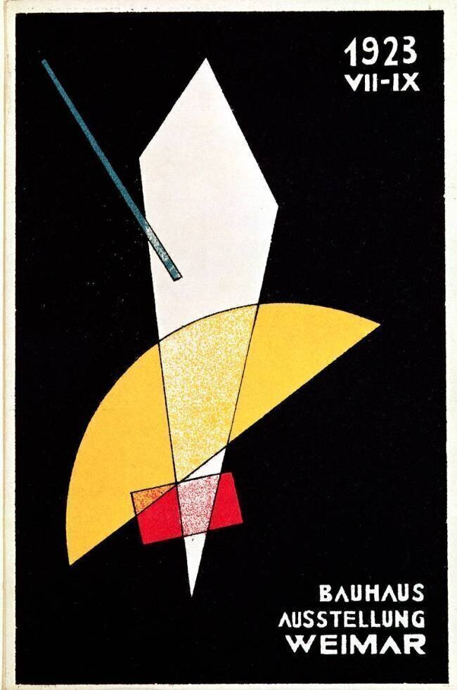 Affiche pour l'exposition du Bauhaus à Weimar, 1923 Laszlo Moholy-Nagy