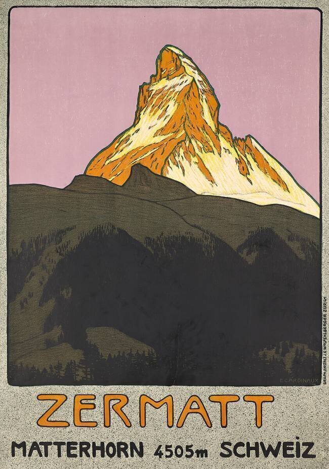Affiche publicitaire Zermatt Emil Cardinaux