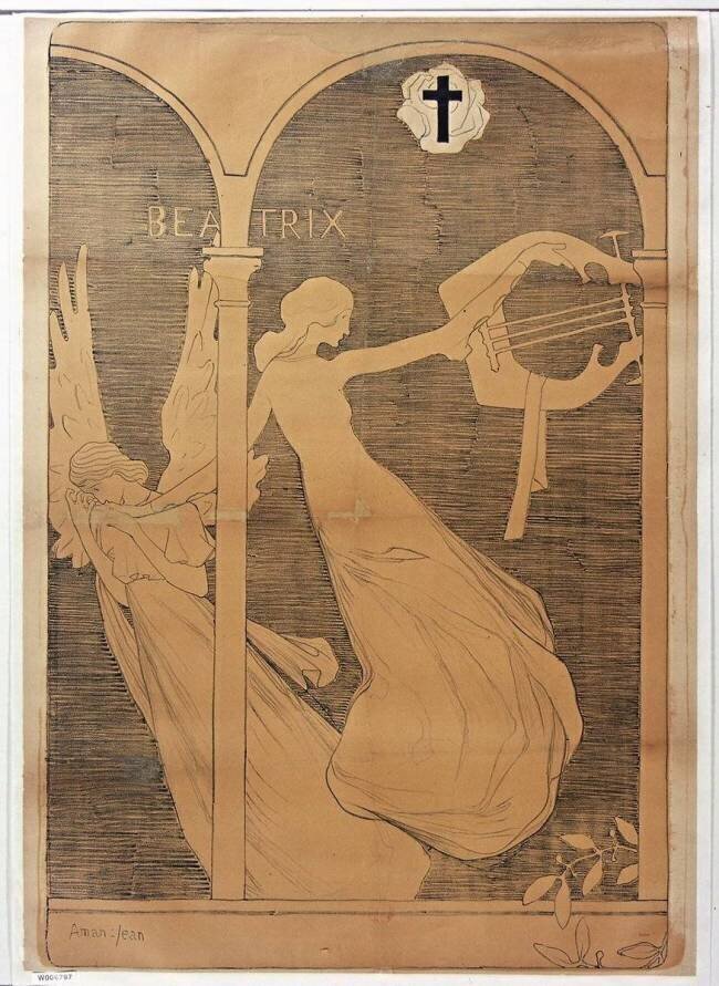 Beatrix [2eme Salon Rose Croix, 1893] Edmond Aman-Jean