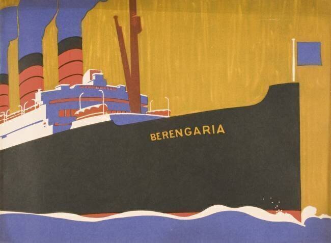Brochure promotionnelle Cunard Line pour "Berengaria" Louis Fancher