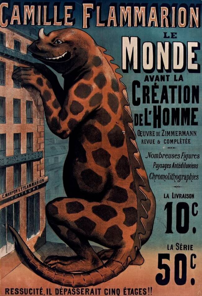 Camille Flammarion Le Monde avant la création de l'homme oeuvre de Zimmermann revue et complétée anonyme