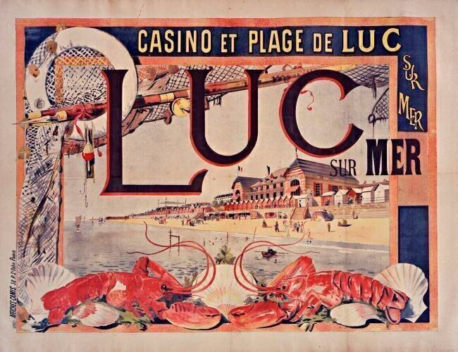Casino et plage de Luc sur Mer. Luc Sur Mer. anonyme