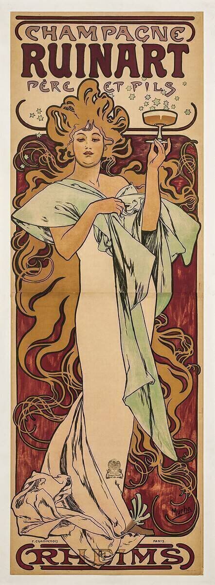 Champagne Ruinart Père et Fils Alfons Mucha