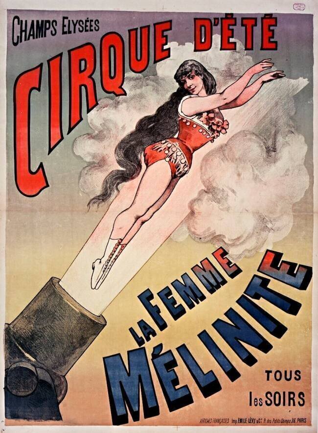 Champs Elysées. Cirque d'Eté. La femme Mélinite tous les soirs anonyme