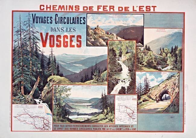 Chemin de fer de l'Est : Voyages circulaires dans les Vosges Eugène Victor Bourgeois
