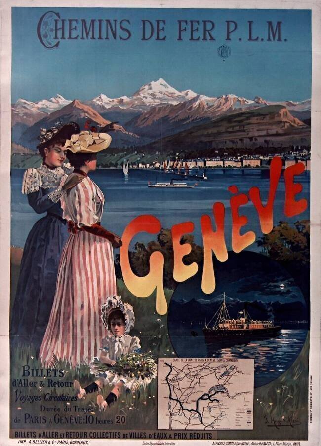 Chemin de Fer PLM Genève Hugo d'Alesi