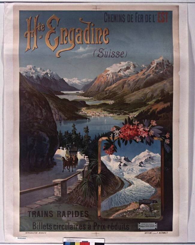 Chemins de fer de l'Est. Hte Engadine (suisse)... Hugo d'Alesi