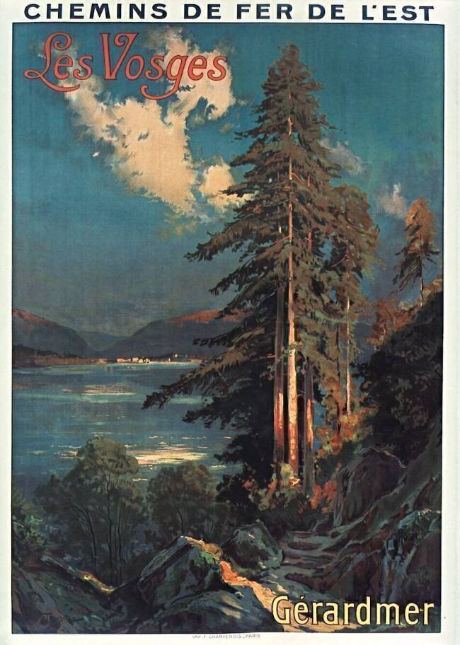 Chemins de fer de l'Est. Les Vosges. Gérardmer Louis Tauzin