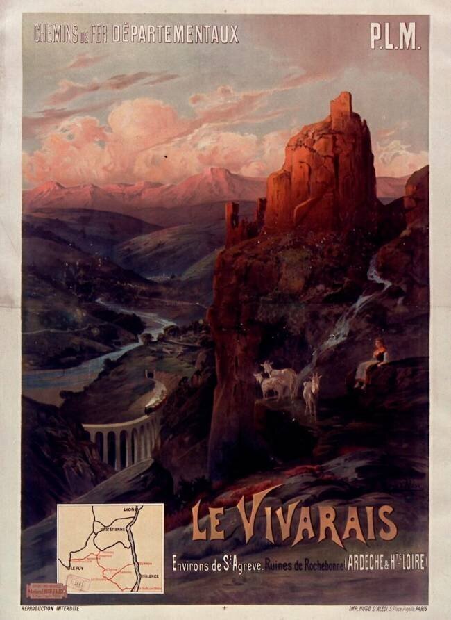 Chemins de fer départementaux. P.L.M. : Le Vivarai Hugo d'Alesi