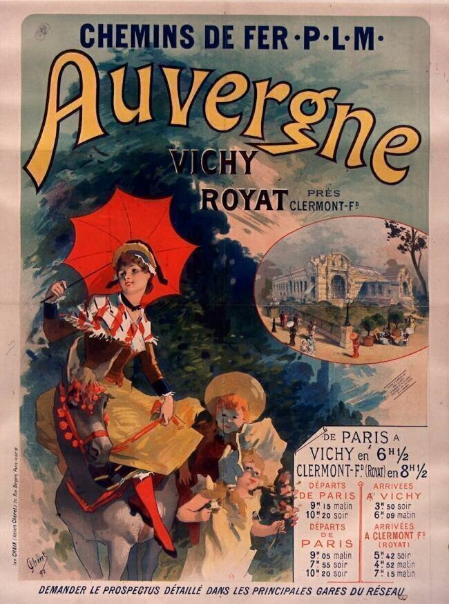 Chemins de fer P. L. M. Auvergne Jules Chéret