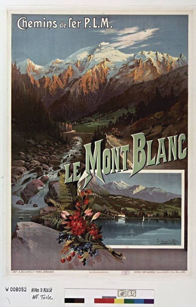 Chemins de fer P. L. M. Le Mont Blanc Hugo d'Alesi