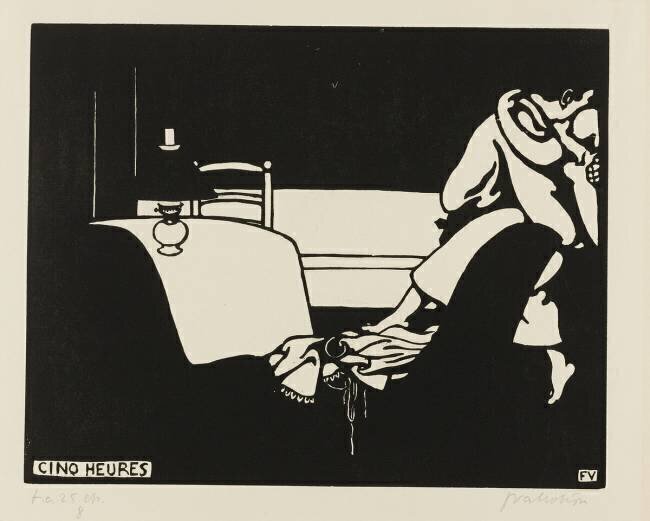 Cinq heures Félix Vallotton