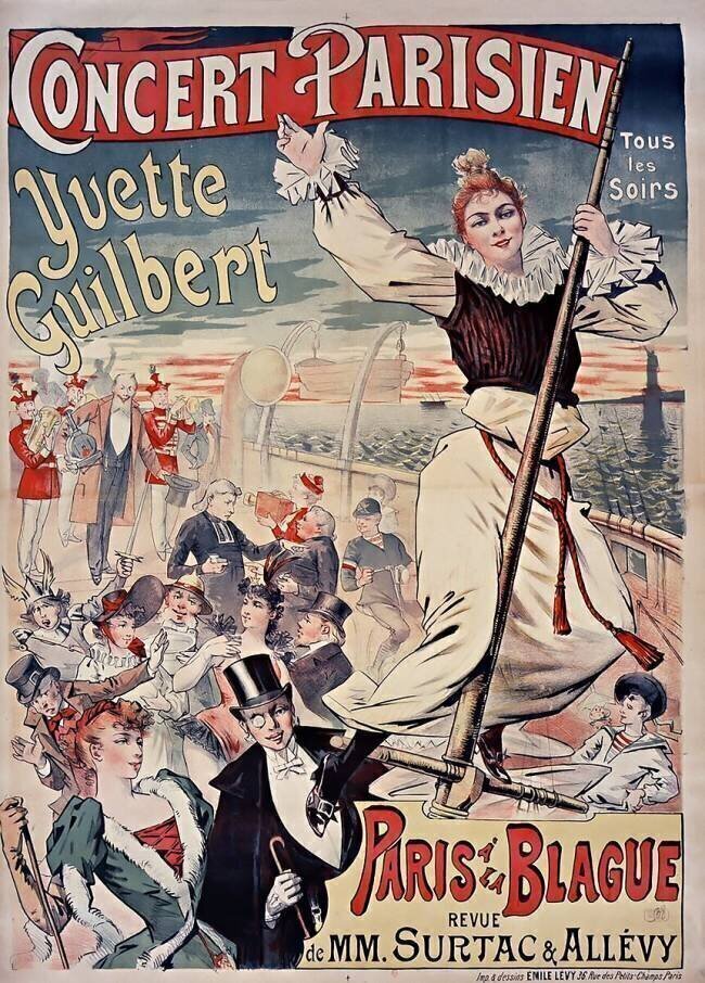 Concert Parisien. Yvette Guilbert... Paris à la blague, revue de MM. Surtac & Allévy. anonyme