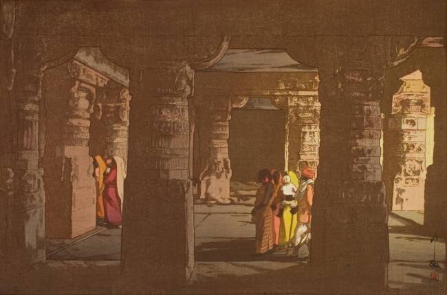 Ellora, temple troglodyte Hiroshi Yoshida