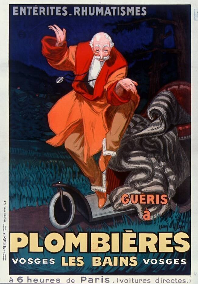 Entérites, rhumatismes guéris à Plombières les Bains, Vosges Jean D'Ylen
