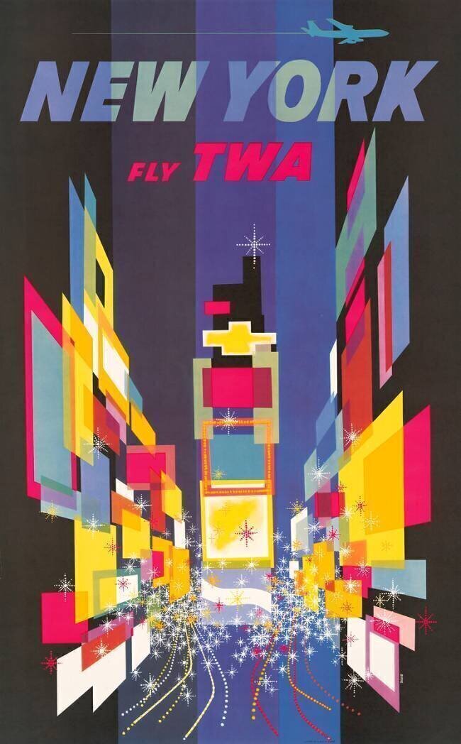 Fly TWA New York anonyme