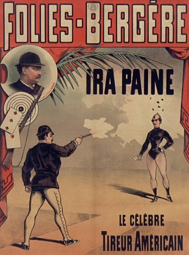 Folies-Bergère. Ira Paine, le célèbre tireur américain anonyme