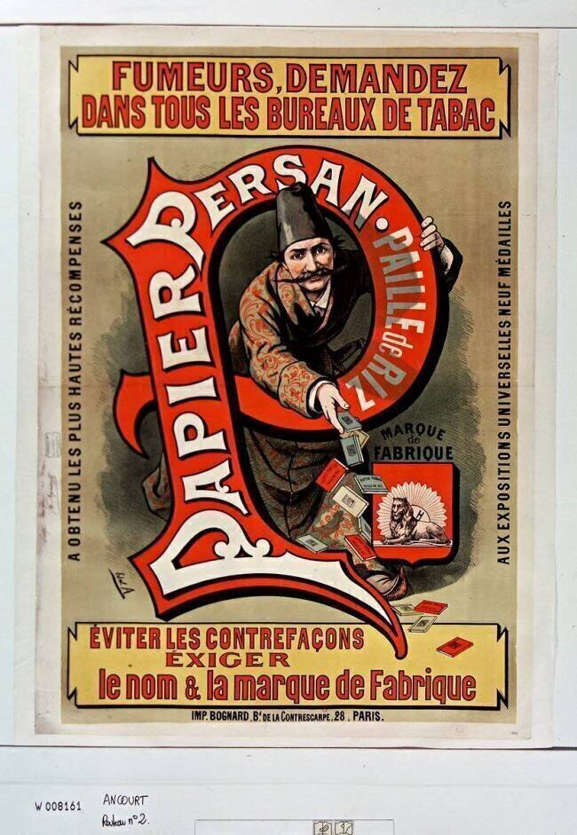 Fumeurs, demandez dans tous les bureaux de tabac : Papier Persan... Edward Ancourt