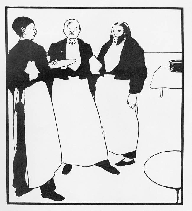 Garçons de Cafe Aubrey Beardsley