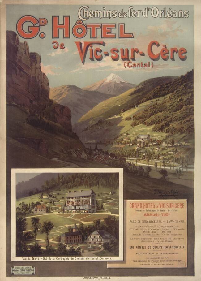 Gd Hôtel de Vic-sur-Cère (Cantal) Hugo d'Alesi