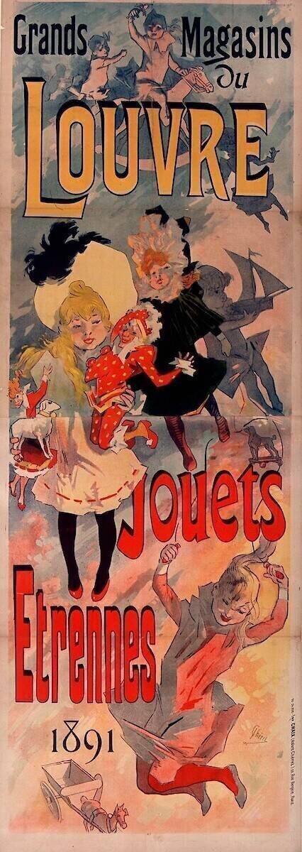 Grands magasins du Louvre : Jouets, étrennes 1891 Jules Chéret