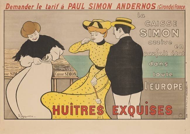 Huîtres exquises Leonetto Cappiello