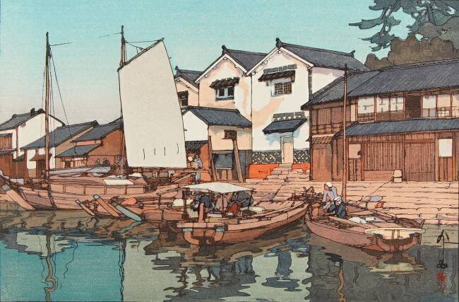 Kura à Tomonoura Hiroshi Yoshida