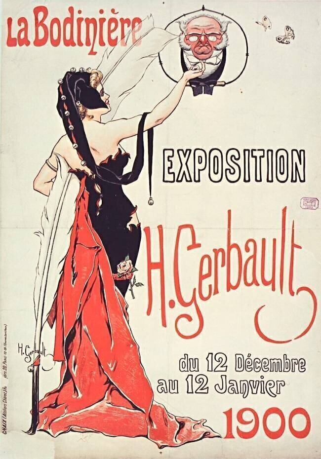 La Bodinière, exposition H. Gerbault : du 12 décembre au 12 janvier 1900 Henry Gerbault