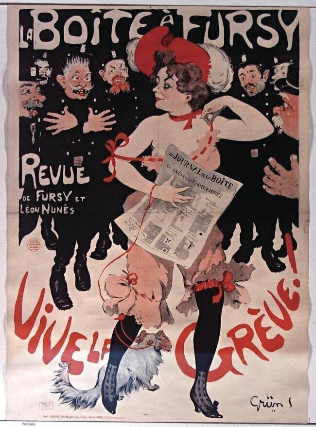 La Boîte à Fursy. Revue de Fursy et Léon Nunès. Vive la grève Jules Grün