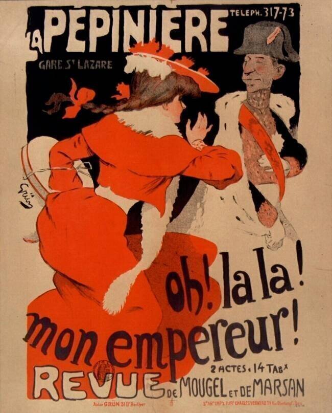 La Pépinière. Gare St Lazare. Oh la la  2 actes 14 tableaux... Jules Grün