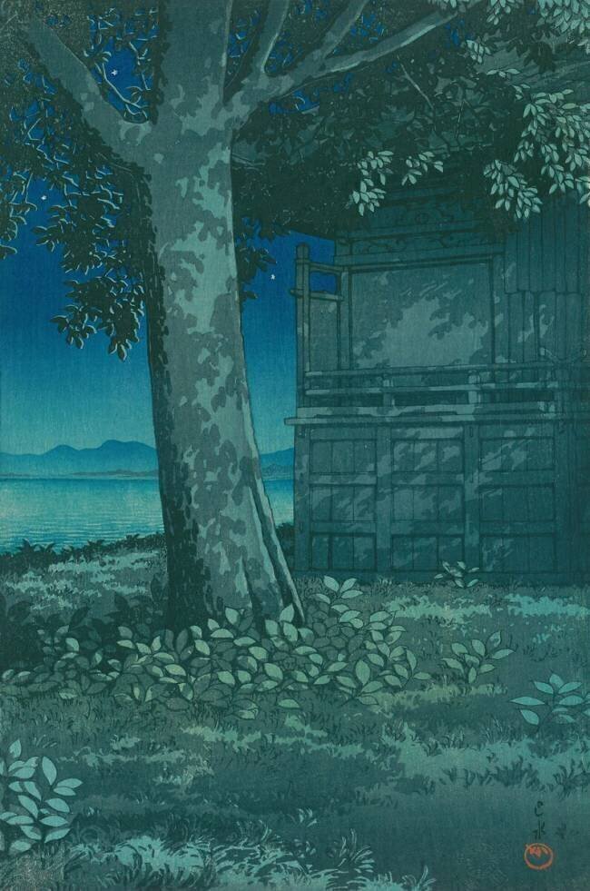 Lagune d'Hachirogata, Akita Hasui Kawase