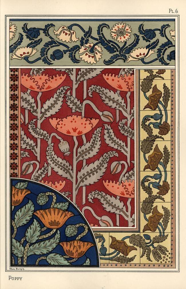 Le coquelicot Eugène Grasset