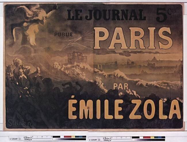 Le Journal publie Paris par Emile Zola Théophile Alexandre Steinlen