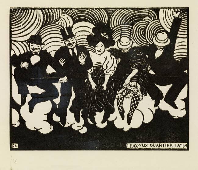 Le joyeux Quartier Latin Félix Vallotton