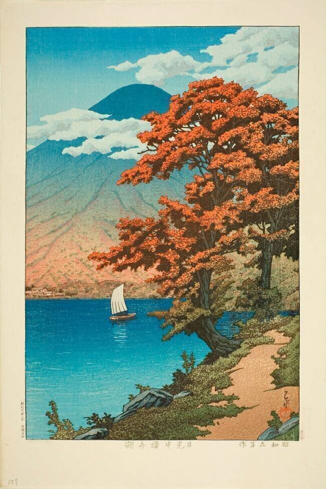 Le Lac Chûzenji à Nikko, 1930 Hasui Kawase