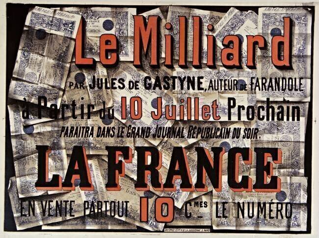 Le Milliard par Jules de Gastyne Imprimerie Emile Lévy (Paris)