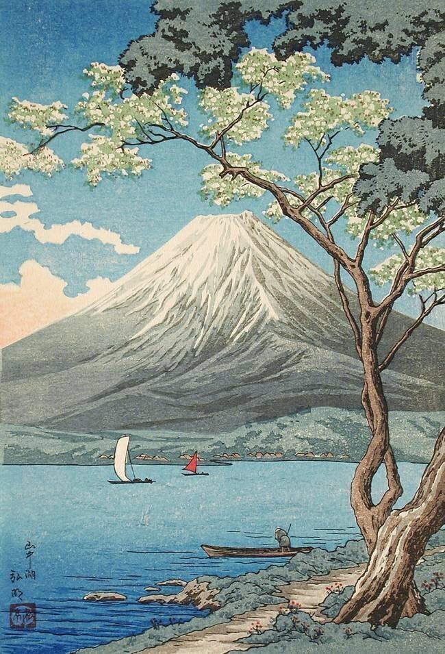 Le Mont Fuji depuis le lac Yamanaka Takahashi Hiroaki