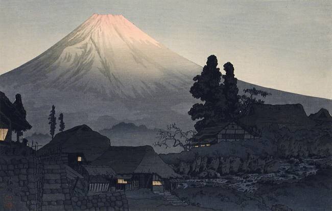 Le Mont Fuji depuis Mizukubo Takahashi Hiroaki