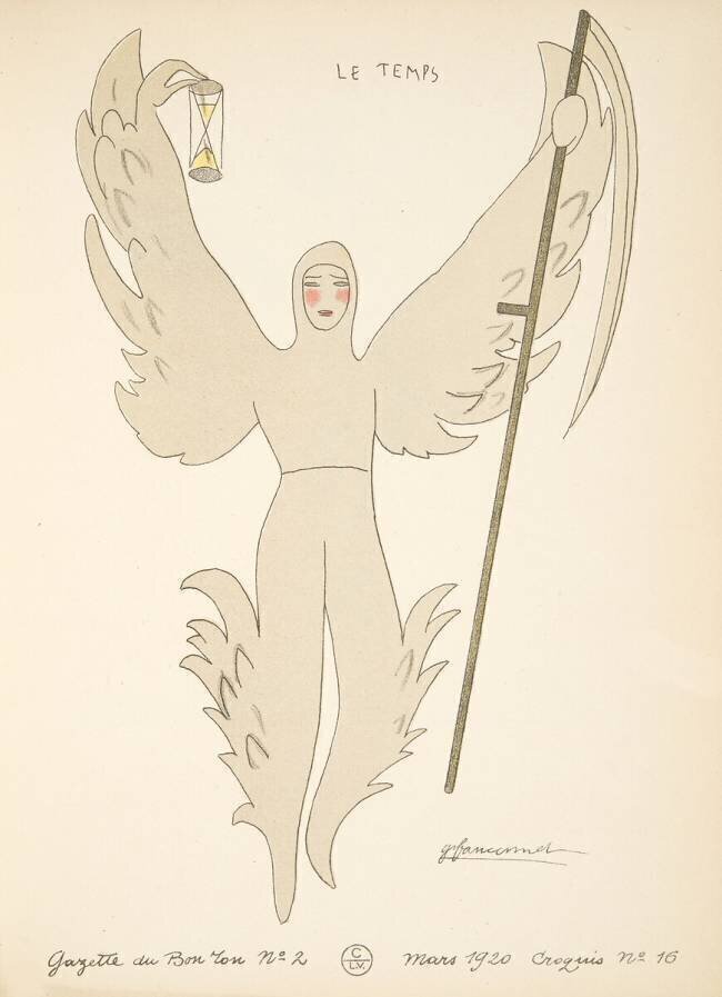 Le Temps, planche pour La Gazette de Bon Ton anonyme